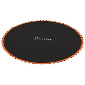 Soozier Trampoline Replacement Mat, Fits 12' Trampoline w/ 72 V-Hooks & 5.5" Springs (Spring & Frame not Included), Orange