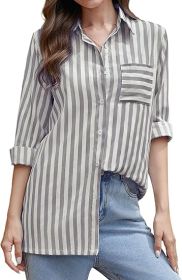 Stripe Shirt (Option: Black-M)