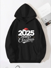 Teediy 2025 With Santa Hat 250G Teediy Women'S Hoodies (Option: Black-2XL)