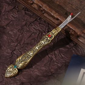 Narcissus Ruyi Handmade Seam Ripper (Option: Gold Bag)