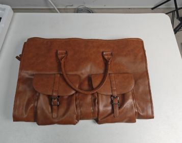 Portable Folding Outdoor Multifunctional Luggage Bag (Option: Brown A-56cm×33cm×32cm)