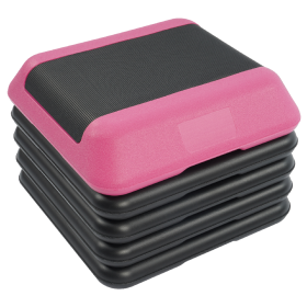 Only Supports Self Pickup Second Generation Pedals With 4 Stackable Lifts, Height Adjustable, Fitness Training Steps For Home Gym, Aerobic Streng (Option: Pink S)