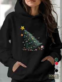 Teediy Christmas Ornaments Original Womens Sweatshirts Hoodies Casual Comfy Fall Fashion Outfits Clothes (Option: Black-2XL)