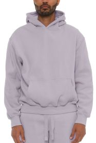 Premium Cotton Blend Hoodie (Color: SEAFOG, size: L)