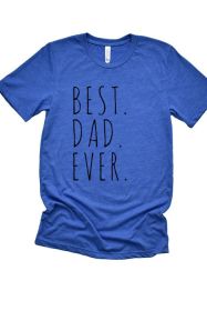 Best Dad Ever Tee (Color: Brown, size: S)