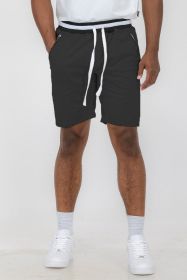 Weiv Mens French Terry Sweat Short (Color: Black, size: 2XL)