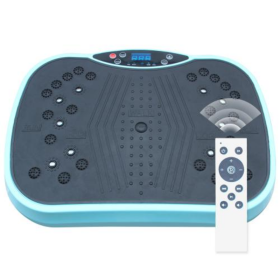 Vibrating Plate Fitness Equipment Full Body Workout Vibrating Fitness Platform Home Weight Loss And Body Shaping Training Equipment (Color: Blue)