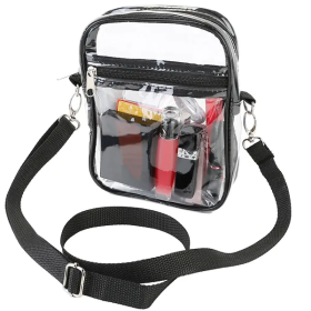 Clear Crossbody Bag Stadium Approved Clear Purse Transparent Small (Option: Transparent)
