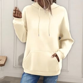 Women's Loose And Fashionable Casual Hoodie (Option: Apricot-4XL)